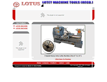 Tablet Screenshot of lotuslathe.com